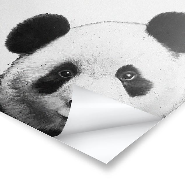 Cuadros a blanco y negro Illustration Panda Black And White Drawing