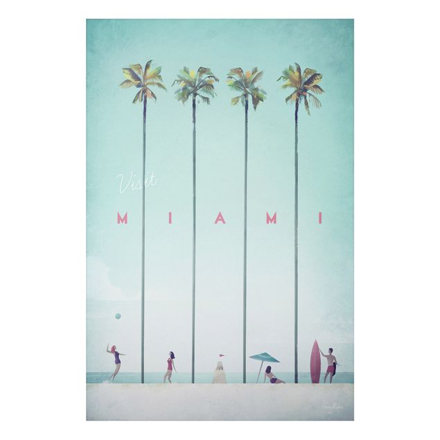 Cuadro con paisajes Travel Poster - Miami
