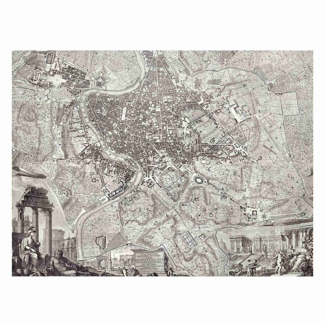 Cuadros Italia Vintage Map Rome