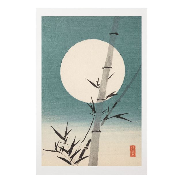 Cuadros bambú decorativos Japanese Drawing Bamboo And Moon