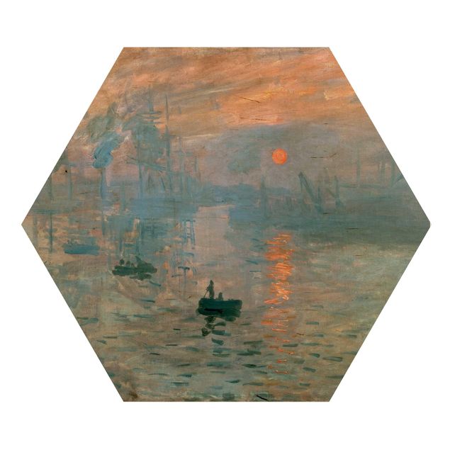 Cuadros de madera paisajes Claude Monet - Impression (Sunrise)