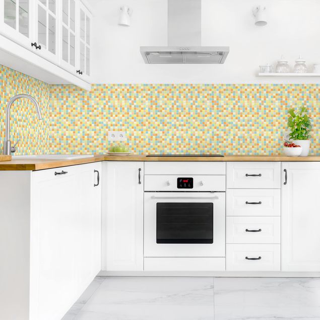 Salpicaderos cocina efecto teja Mosaic Tiles Summer Set
