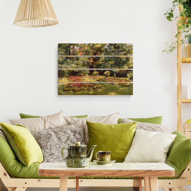 Cuadro del Impresionismo Max Liebermann - Flower Terrace Wannseegarten