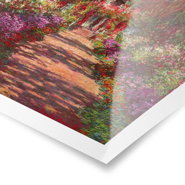 Cuadros árboles Claude Monet - Pathway In Monet's Garden At Giverny
