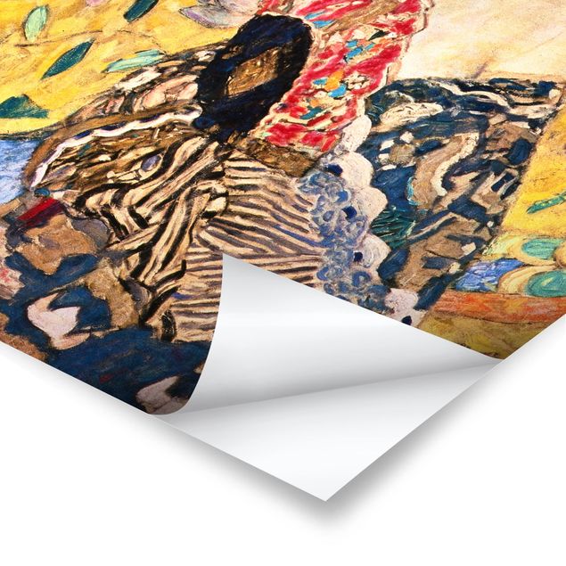 Cuadros de retratos Gustav Klimt - Lady With Fan