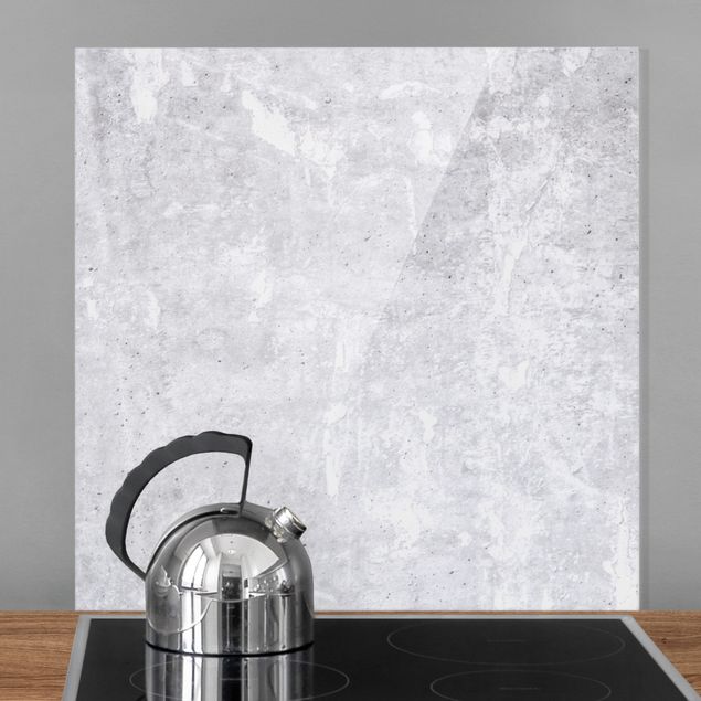 Decoración de cocinas Light Grey Concrete Pattern