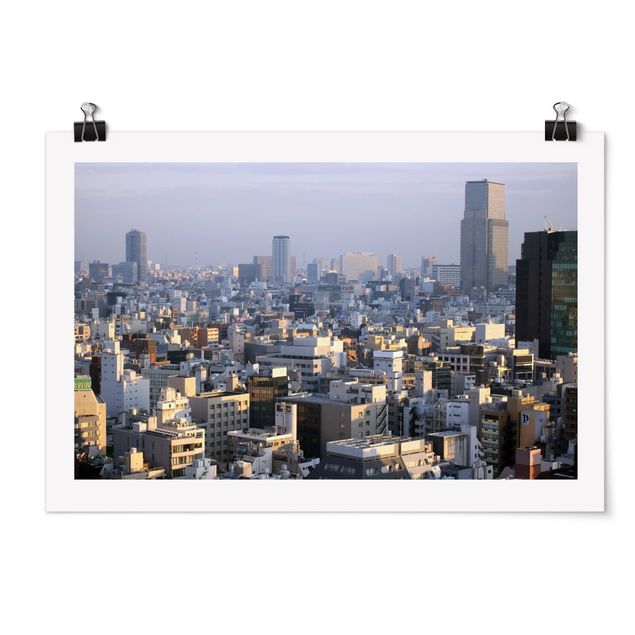 Póster ciudades Tokyo City