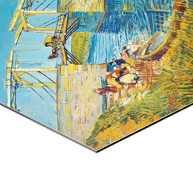 Cuadros decorativos modernos Vincent van Gogh - The Drawbridge at Arles with a Group of Washerwomen