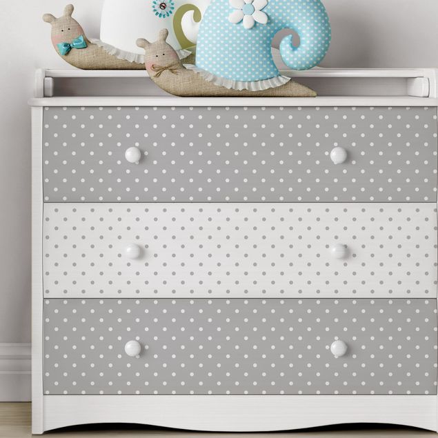 Decoración cocina Dotted Pattern Set In Grey And White
