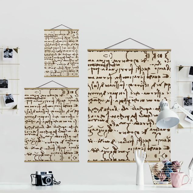 Cuadros decorativos Da Vinci Manuscript