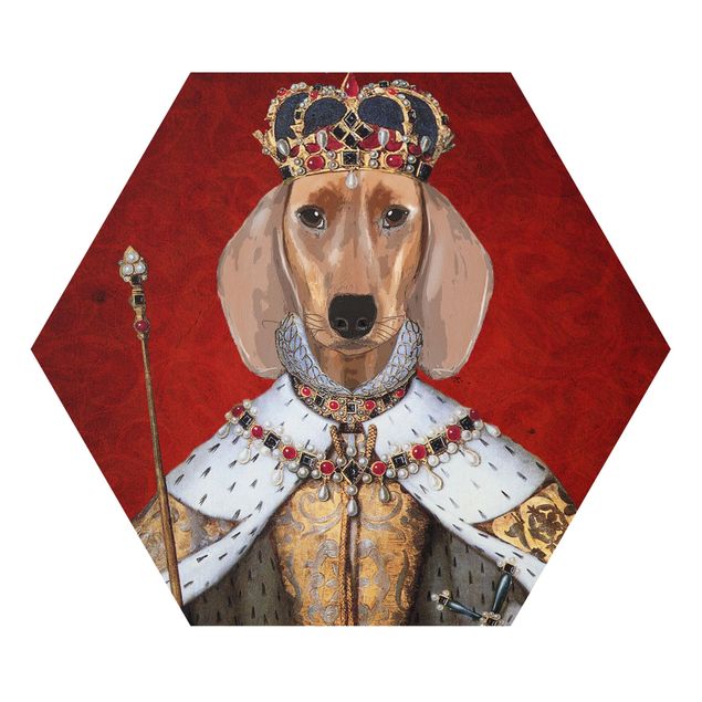 Cuadros decorativos vintage Animal Portrait - Dachshund Queen