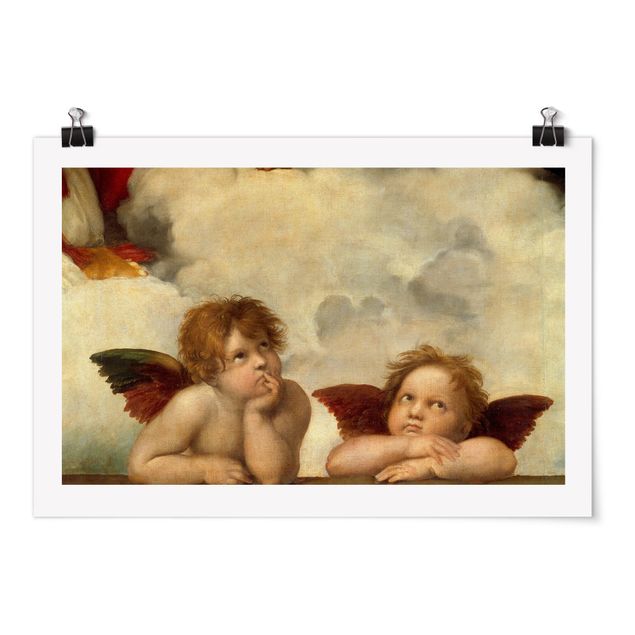 Estilos artísticos Raffael - Two Angels. Detail from The Sistine Madonna