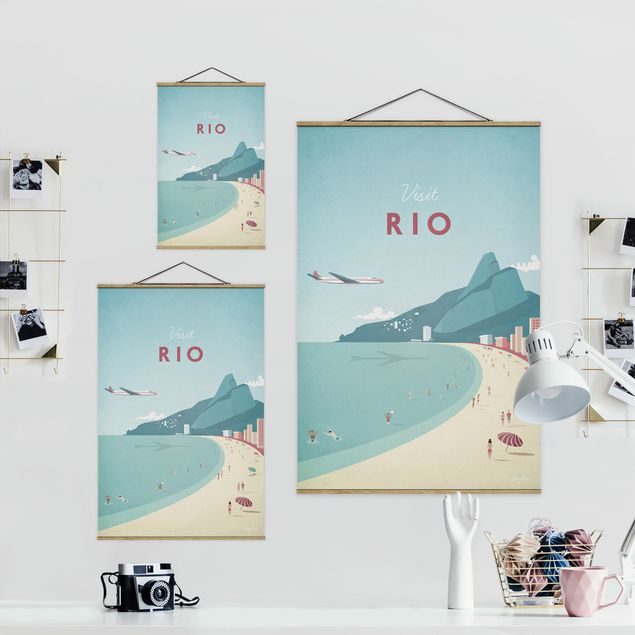 Cuadros famosos Travel Poster - Rio De Janeiro