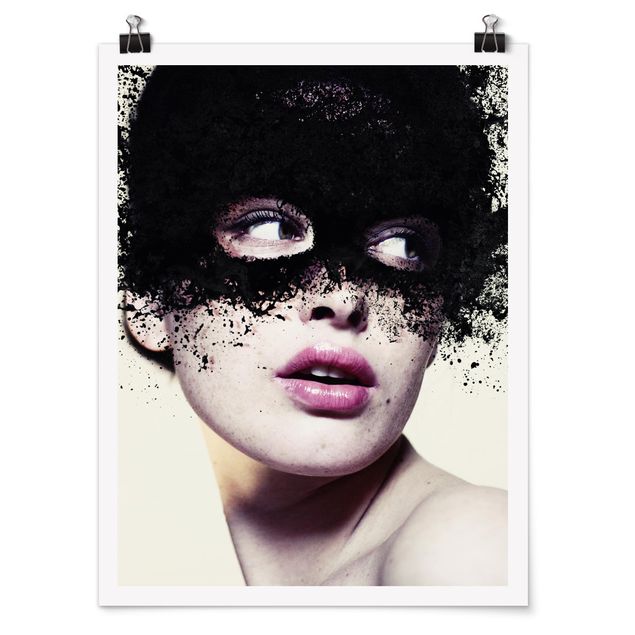 Cuadros modernos The girl with the black mask