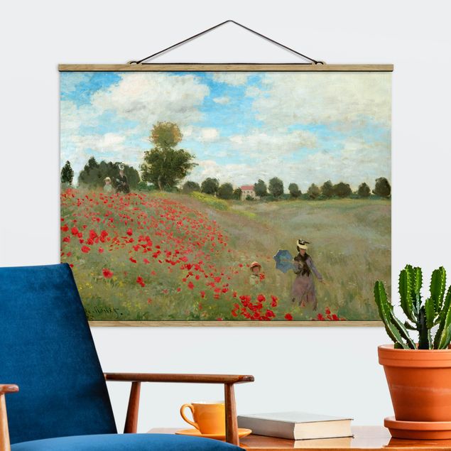 Campo de amapolas cuadro Claude Monet - Poppy Field Near Argenteuil