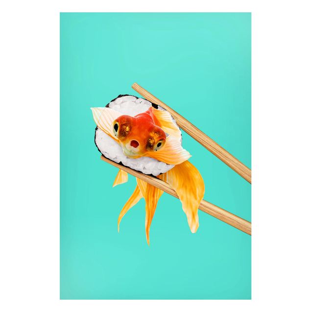 Decoración cocina Sushi With Goldfish