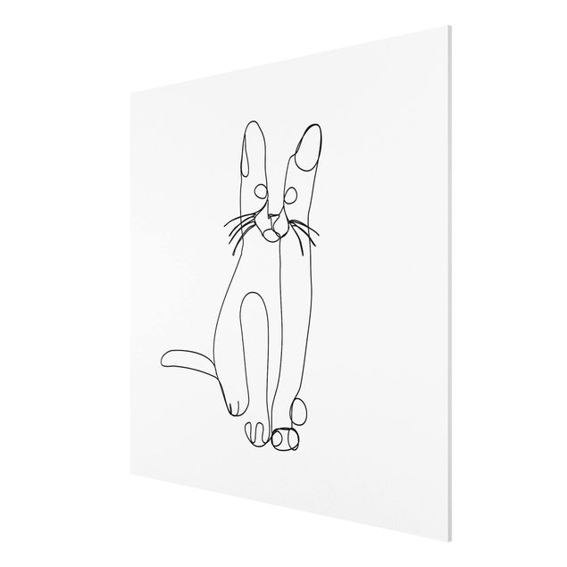 Cuadros modernos Cat Line Art