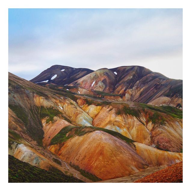 Cuadros de paisajes de montañas Colourful Mountains In Iceland