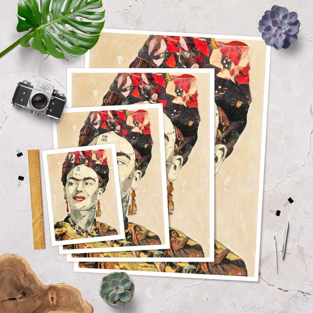 Láminas decorativas Frida Kahlo - Collage No.2