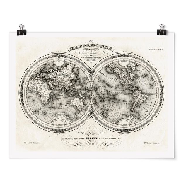 Láminas vintage World Map - French Map Of The Cap Region Of 1848