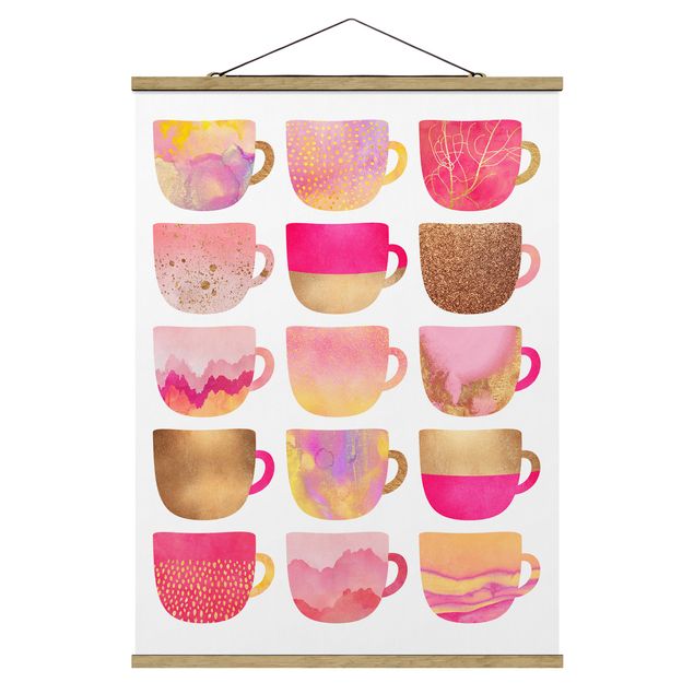 Cuadros modernos Golden Mugs With Light Pink