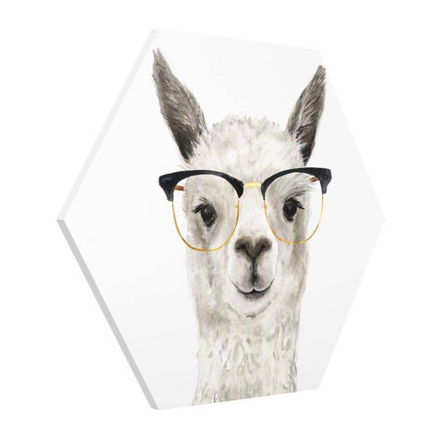Cuadros animales Hip Lama With Glasses I