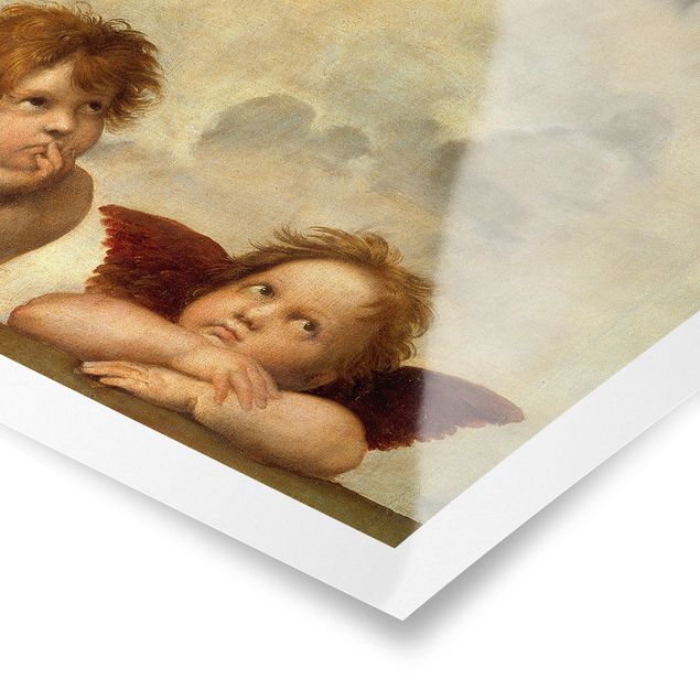 Cuadros famosos Raffael - Two Angels. Detail from The Sistine Madonna