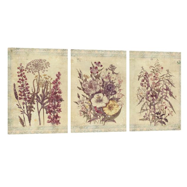 Cuadros de flores Vintage Flower Trio