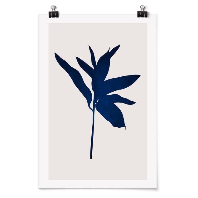 Cuadros plantas Graphical Plant World - Blue