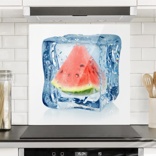 Decoración de cocinas Melon in ice cube