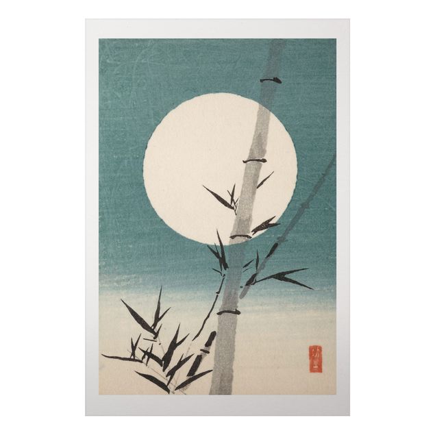Cuadros bambú decorativos Japanese Drawing Bamboo And Moon