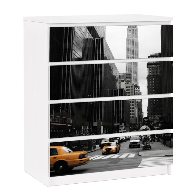 Láminas adhesivas en blanco y negro Empire State Building