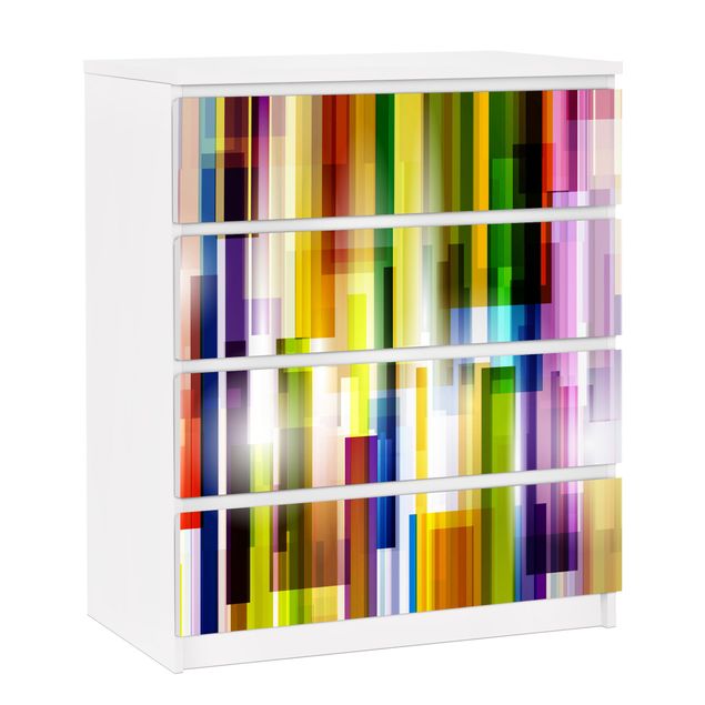 Láminas adhesivas patrones Rainbow Cubes