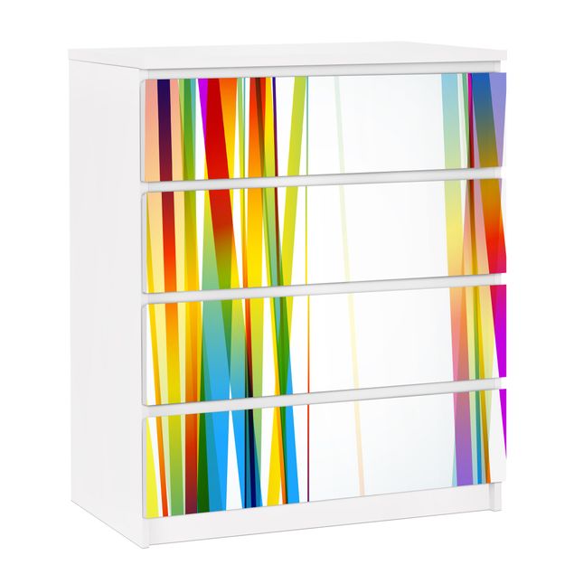 Láminas adhesivas patrones Rainbow Stripes