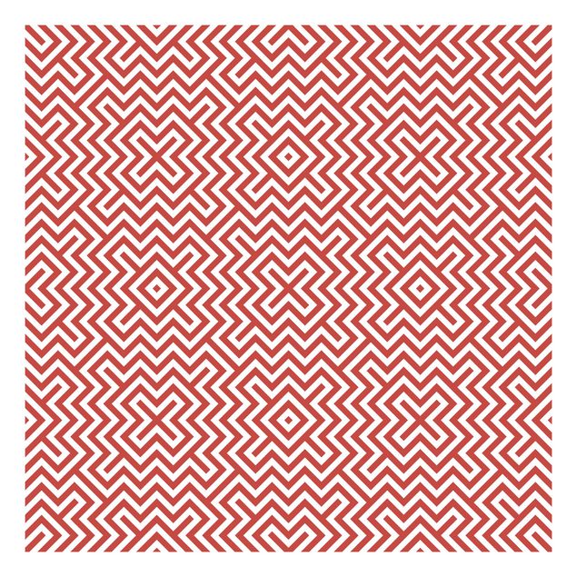 papel-adhesivo-para-muebles Red Geometric Stripe Pattern