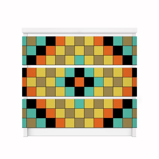 Láminas adhesivas efecto azulejos Colourful Mosaic