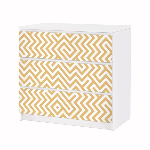 papel-adhesivo-para-muebles Geometric Pattern Design Yellow