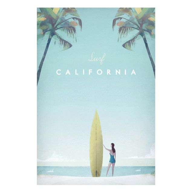 Cuadro con paisajes Travel Poster - California
