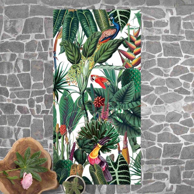 Afombra para balcón Colourful Tropical Rainforest Pattern