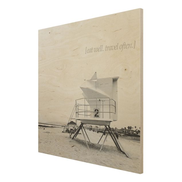 Cuadros de madera playas Poetic Landscape - Travel