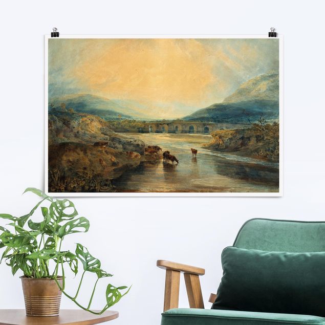 Decoración cocina William Turner - Abergavenny Bridge, Monmouthshire: Clearing Up After A Showery Day