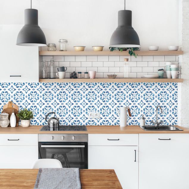 Salpicadero cocina adhesivo efecto teja Watercolour Tiles - Braga
