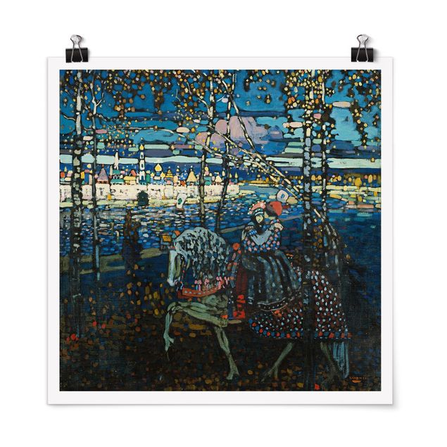 Láminas cuadros famosos Wassily Kandinsky - Riding Paar