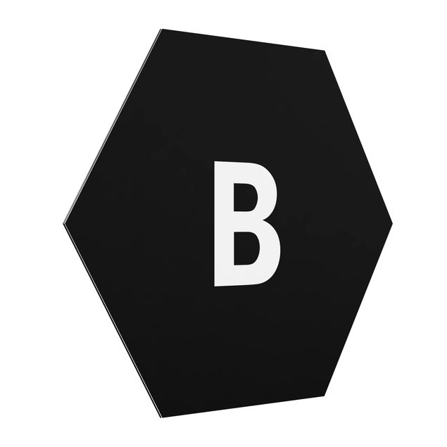 Cuadros modernos Letter Black B