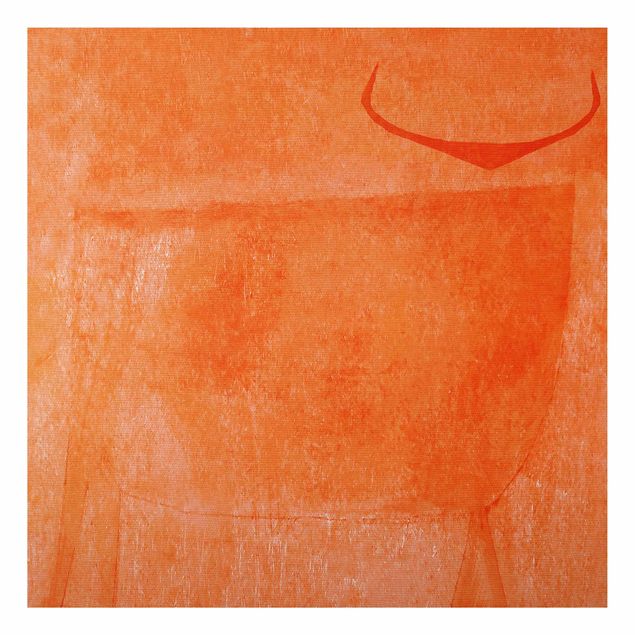 Cuadros abstractos para salón Orange Bull
