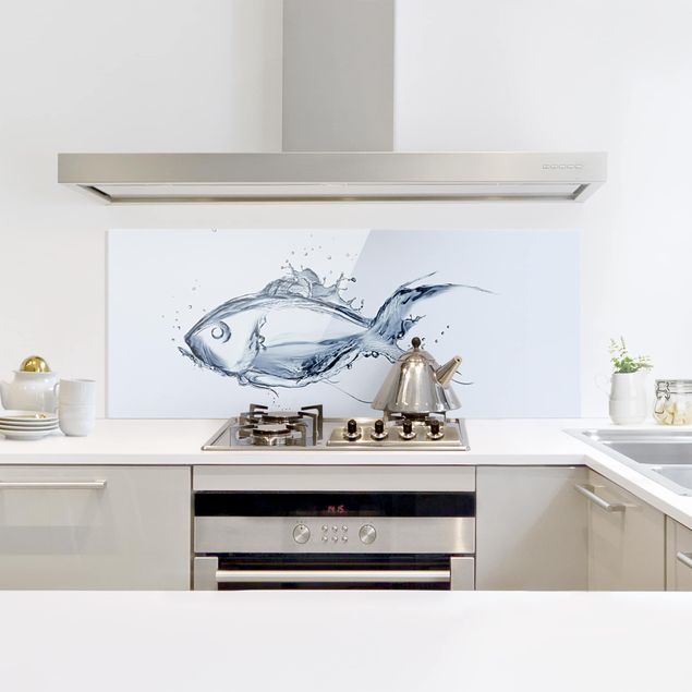 panel-antisalpicaduras-cocina Liquid Silver Fish