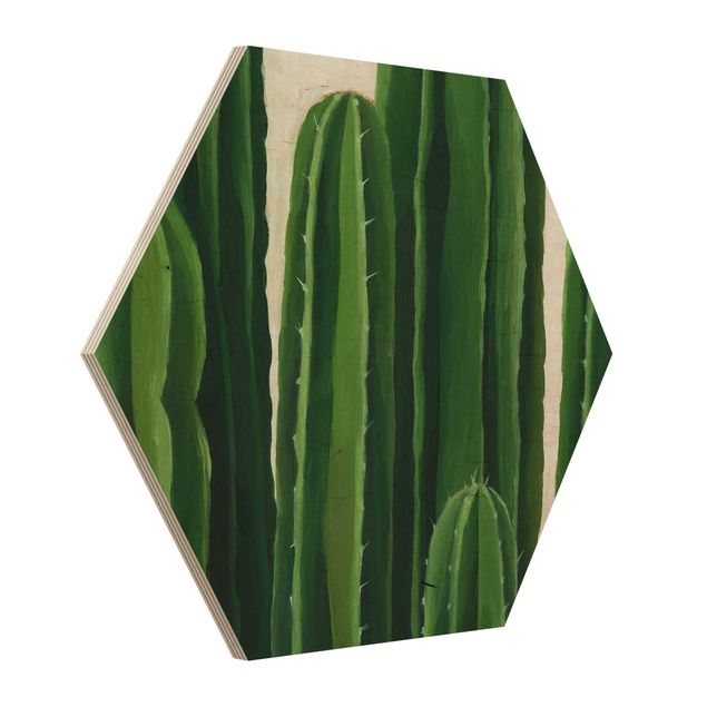cuadros hexagonales Favorite Plants - Cactus