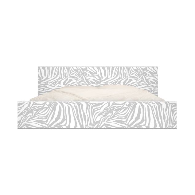 Láminas adhesivas Zebra Design Light Grey Stripe Pattern