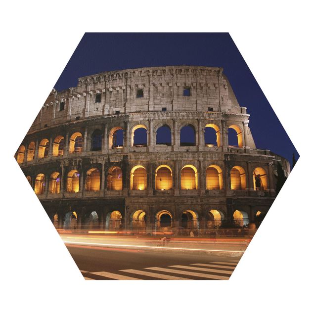 Cuadros Colosseum in Rome at night