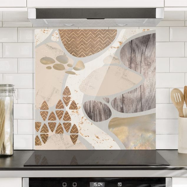 Decoración de cocinas Abstract Quarry Pastel Pattern